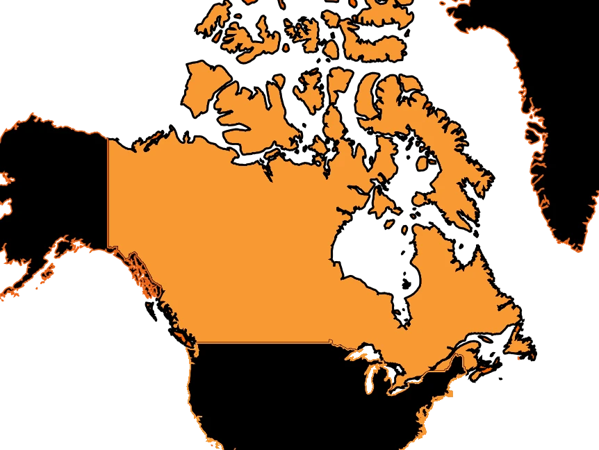 Mapa de Canadá
