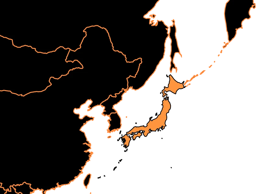 Mapa de Japón