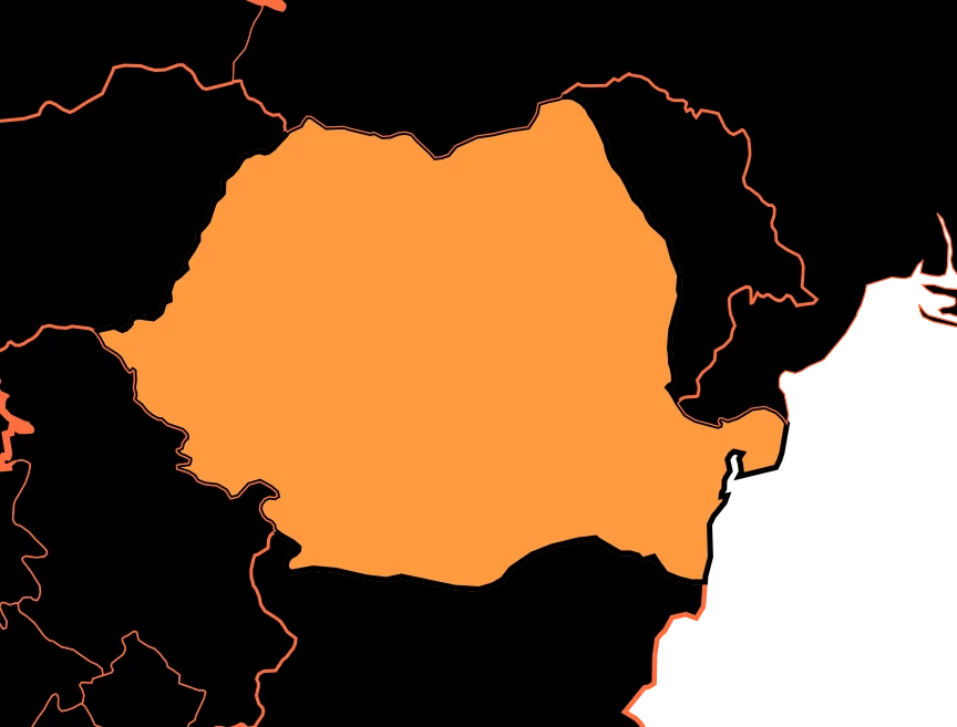 Mapa de Rumanía