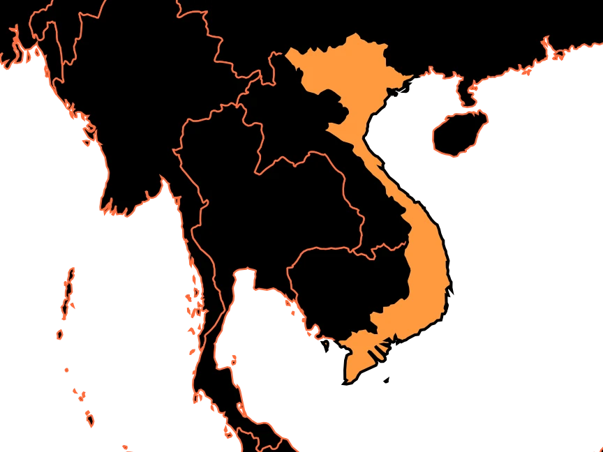 Mapa de Vietnam